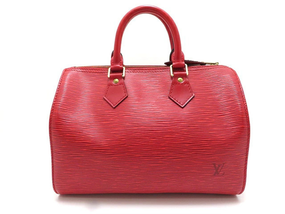 LOUIS VUITTON Bag Speedy Handbag Epi Castilian Red